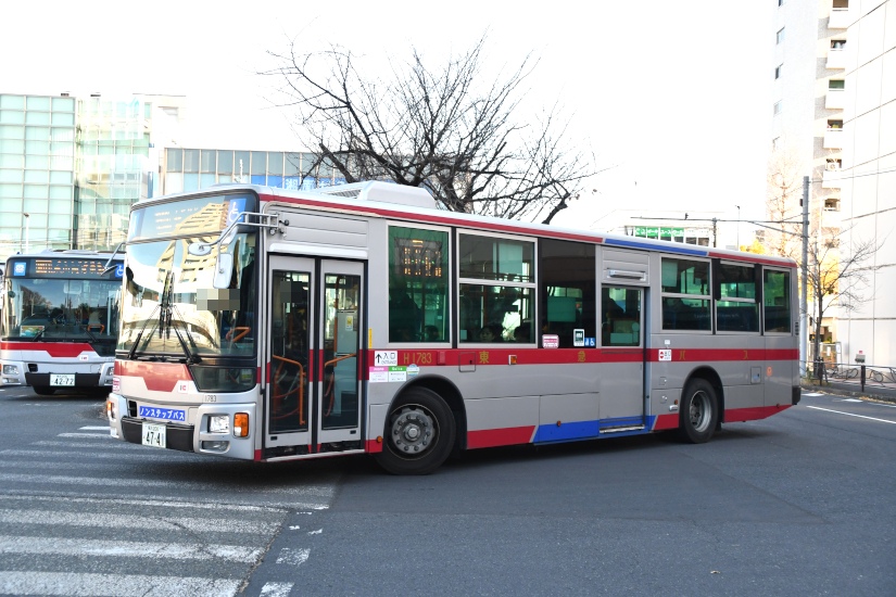 【廃品】　東急バス（大橋）前部側面後部３点セット（まとめ売り、価格変更なし） H1783]横浜200 か 47-41 | 東急バス高津の館